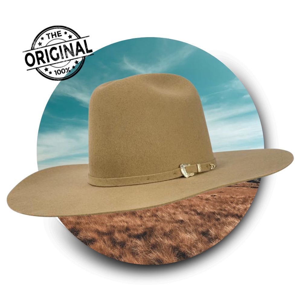 Chapéu Country Pralana Arena Felt Camel Aba 11 Original Feltro