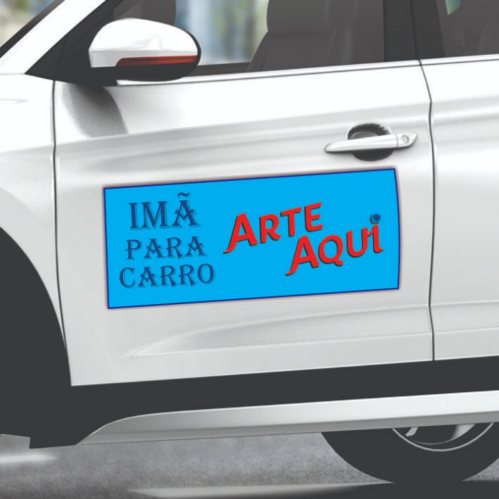 Adesivo Para Carro Magnético Personalizado 18X35 cm ou 30X50 cm em Oferta na Shopee