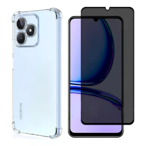Capa Capinha + Película 3d Privacidade Para Realme C51 C53
