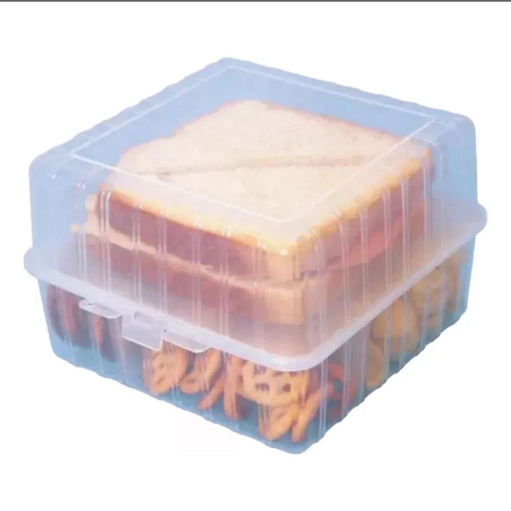 Porta Sanduíche Sanduicheira Com Divisorias Lanche Pão