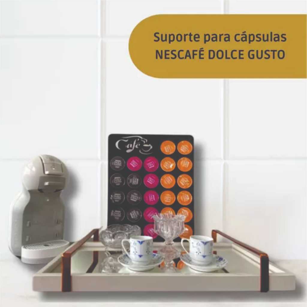 Suporte Para Cápsulas Nescafé Dolce Gusto Mdf Painel