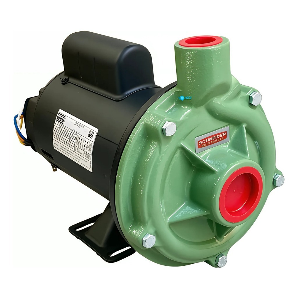 Bomba Centrífuga Schneider 1,0 Cv 127/220v Motor Weg Rotor Alumínio