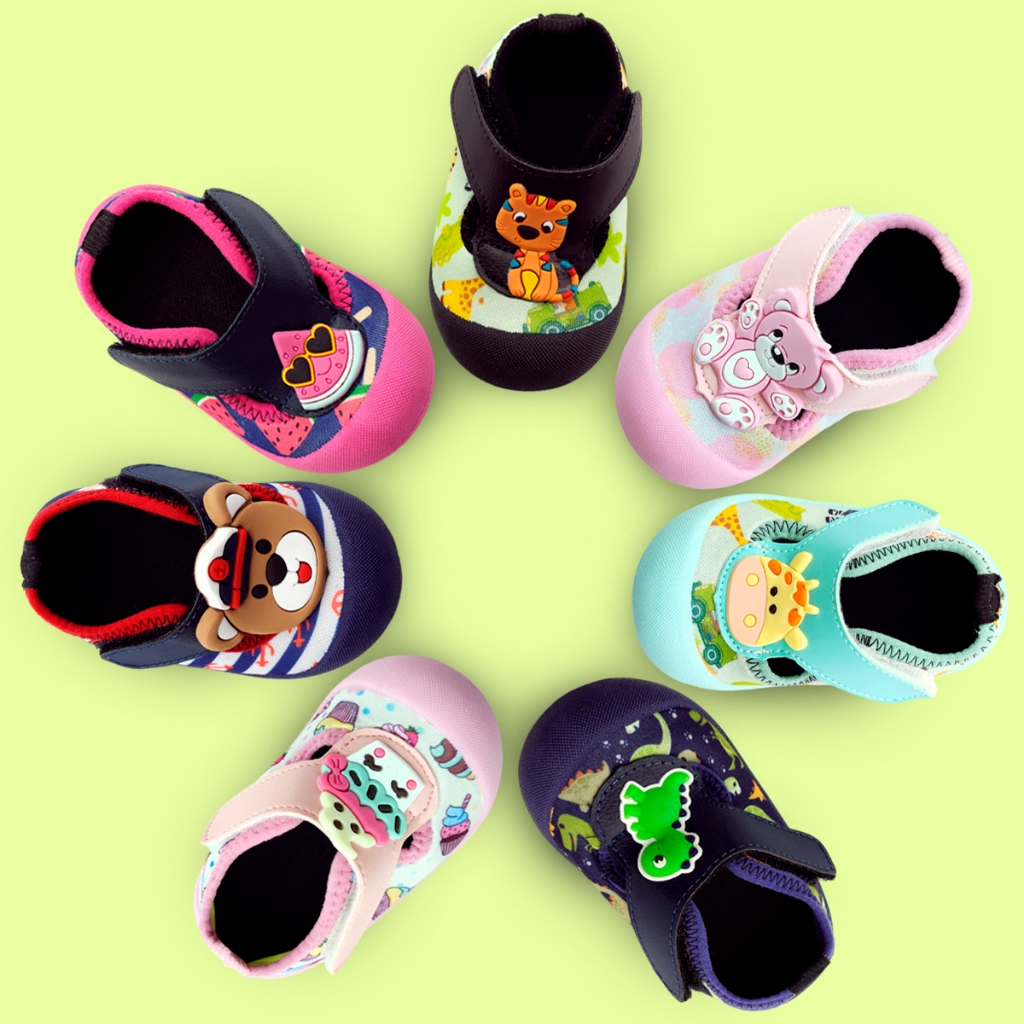 Sapameia infantil Antiderrapante Bebê Menina Menino Ursinho Cupcake Dinossauro Aranha Lolikids em Oferta na Shopee