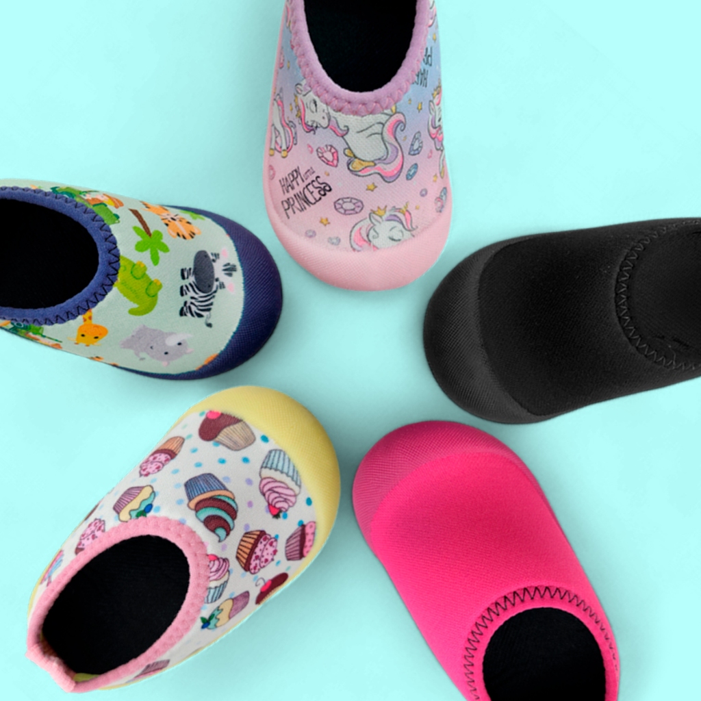 Sapameia Infantil Antiderrapante Menina e Menino Safari Pink Preto Rosa Verde Azul Aranha Lolikids