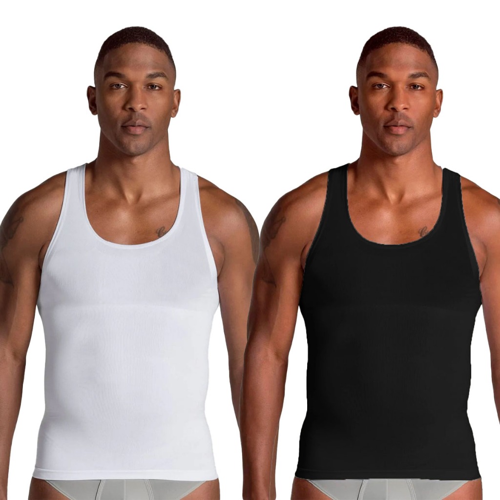 Cinta Modeladora Estilo Regata Masculina Postura Slim Fitness