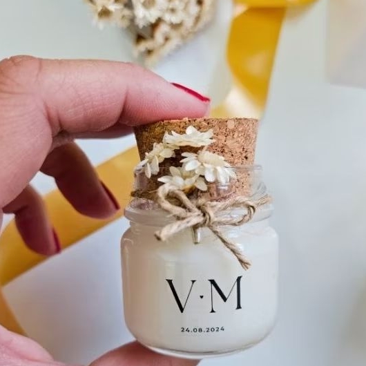 Vela aromática 30g personalizada, lembrancinha de casamento, aniversário, corporativos