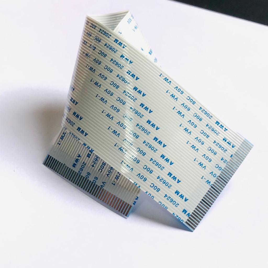 Cabo Flat 40 Vias Normal 15cm X 4,1cm (Passo 1,0mm) - Compatível Para  Inversor Frequência Toshiba