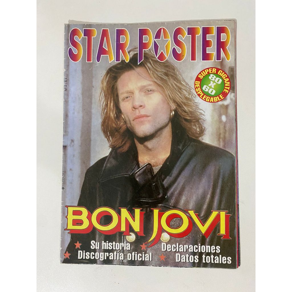 Revista Star Pôster Bon Jovi Discografia Pôster 10806