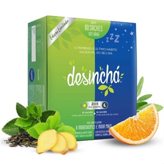 Desinchá Misto Dia E Noite 30 Dias 60 Sachês 100% Original em Oferta na Shopee