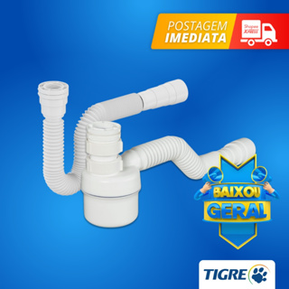 Sifão Sanfonado Universal Sifão Ajustavel Copo Flexível Multiuso Ralo, Pia, Tanque e Lavatório Tigre em Oferta na Shopee