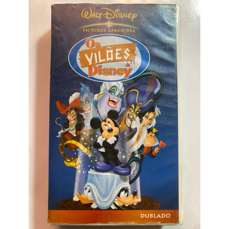 Capa de Fita VHS: Os Vilões da Disney, de Walt Disney Pictures