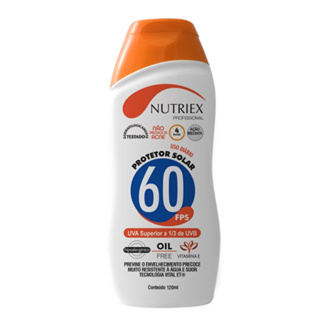 Protetor Solar Fps 60 1/3 uva 120ml Nutriex em Oferta na Shopee