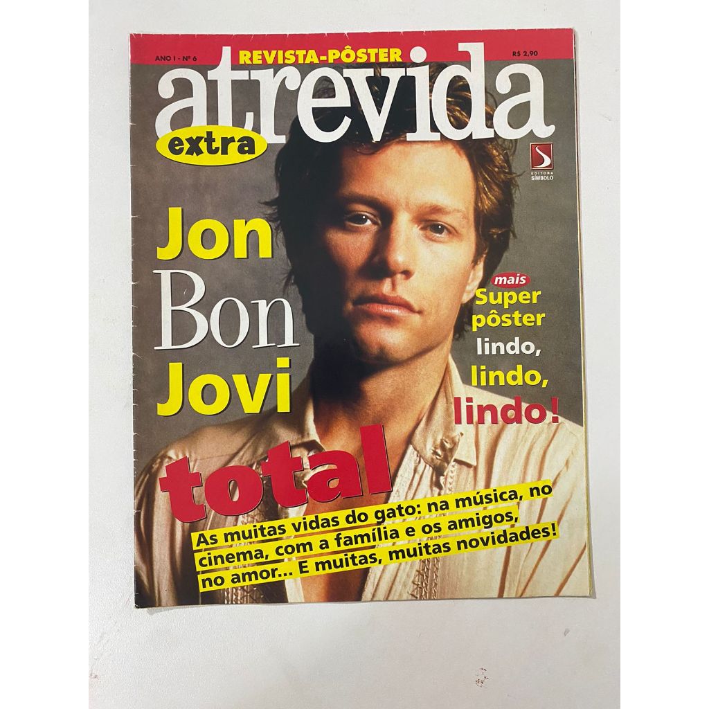 Revista Pôster Atrevida Extra Jon Bon Jovi Pôsteres 10819
