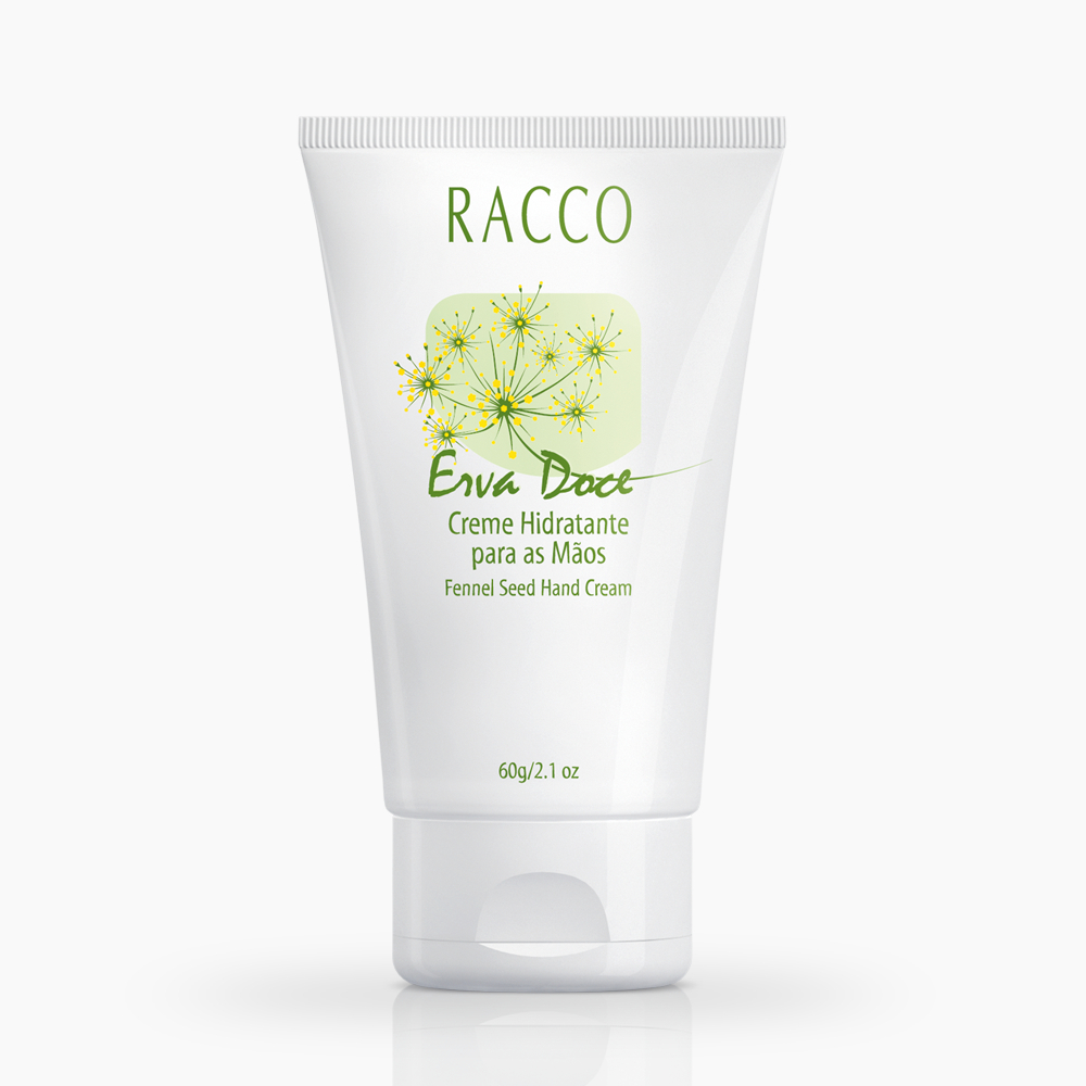Creme hidratante para as mãos Erva Doce Racco