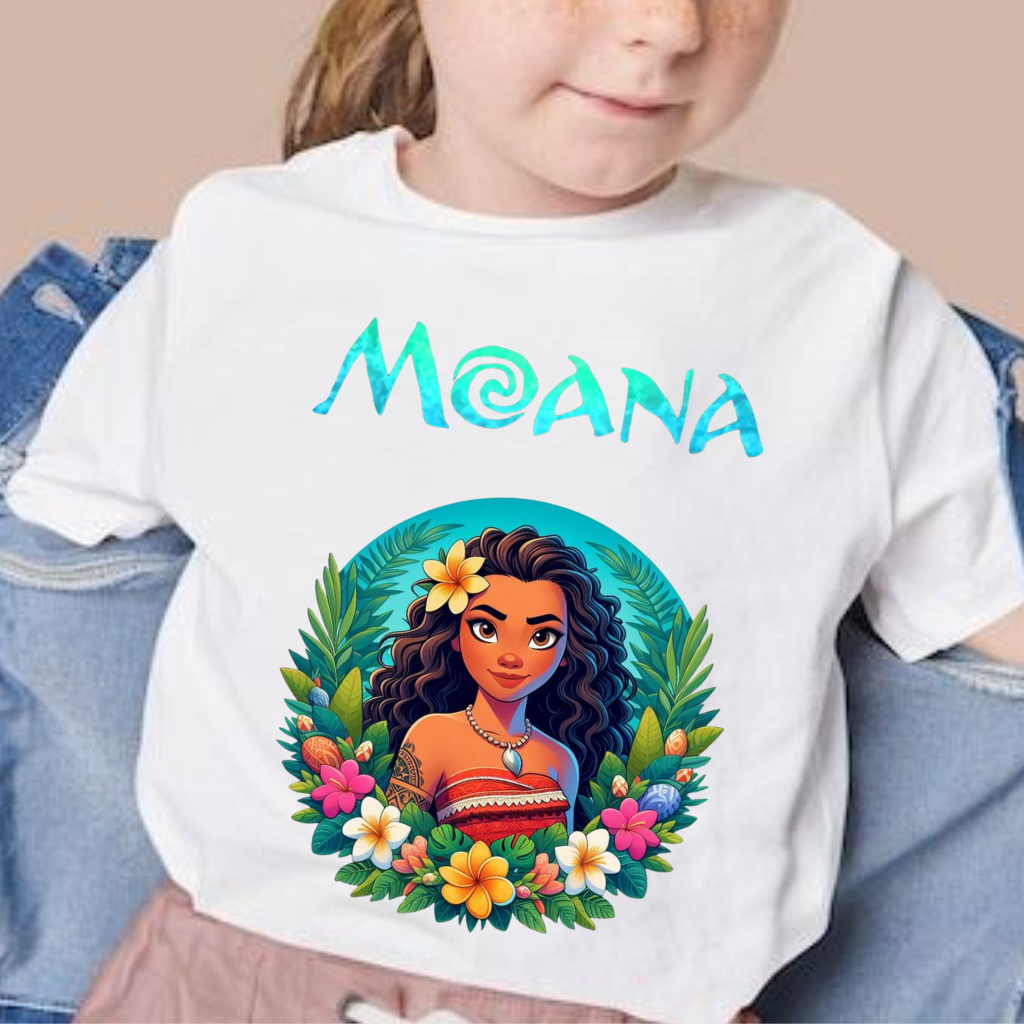CAMISETA CAMISA BLUSA INFANTIL E JUVENIL MOANA DESENHO ANIMADOMODA INFANTILVARIAS ESTAMPAS
