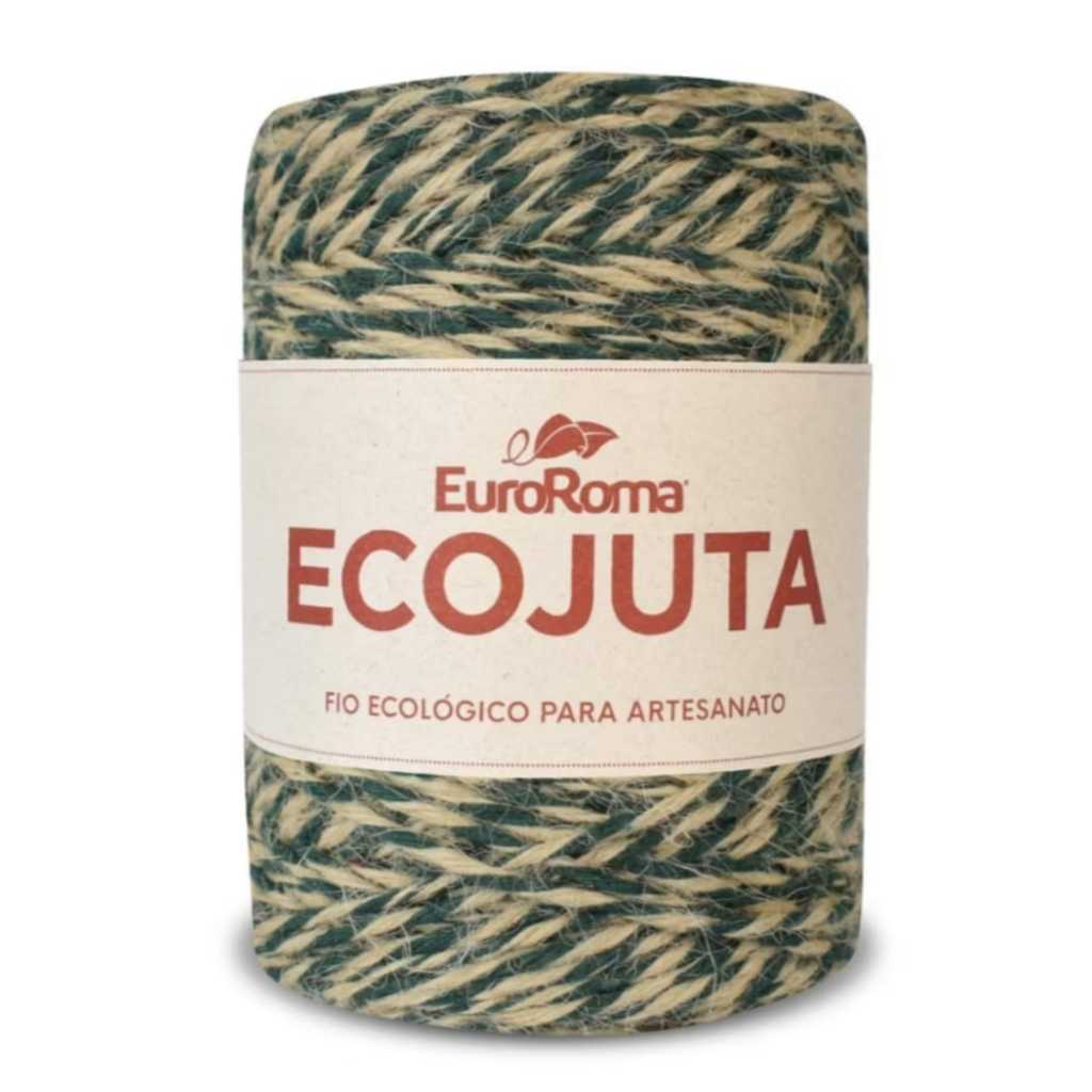 Fio de Juta Natural EuroRoma 190 metros, com espessura de cerca de 2 mm.