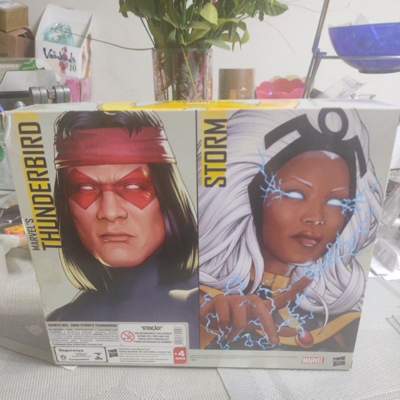CAIXA VAZIA Marvel Legends X-Men 20th Anniversary Storm & Thunderbird