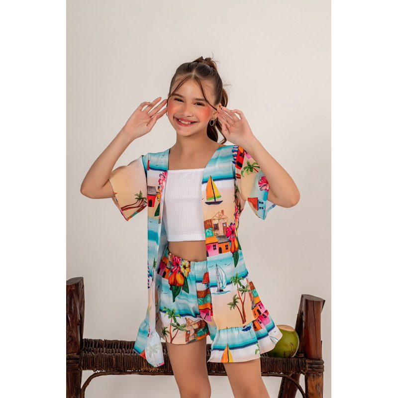 Kimono Infanto Juvenil - Comprar com Melhor Preço em Jaquetas, Casacos e Coletes