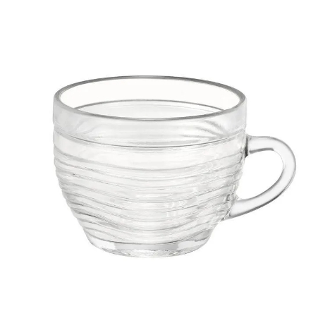 Xícara Chá Crystal Wheaton 250 Ml Vidro Caneca Café Retro — imagem 2 de 2
