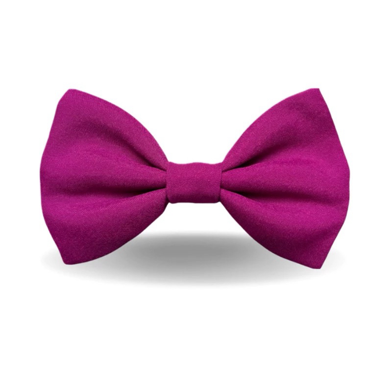 Kit 4 Gravata Borboleta Fúcsia Fosca Casamento Padrinho Adulto com Fita de Cetim