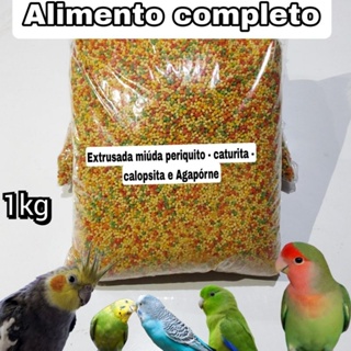 Extrusada MIUDA  (1Kg) para Periquito - Calopsita - Caturita - Agapórne em Oferta na Shopee