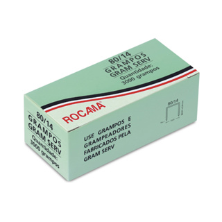 Grampo 80/14 Galvanizado Rocama (caixa c/ 3000 grampos) em Oferta na Shopee