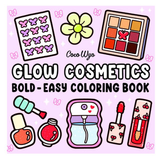 Livro de Colorir Maquiagem e Beleza - Glow Cosmetics - Com ou sem encadernação em Oferta na Shopee
