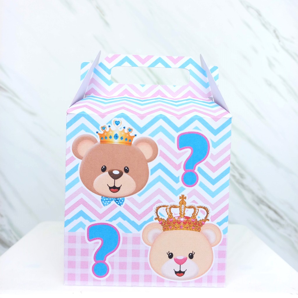 05 CAIXA MALETINHA CHÁ REVELAÇÃO BABY CHÁ CAIXINHA PERSONALIZADA LEMBRANCINHA