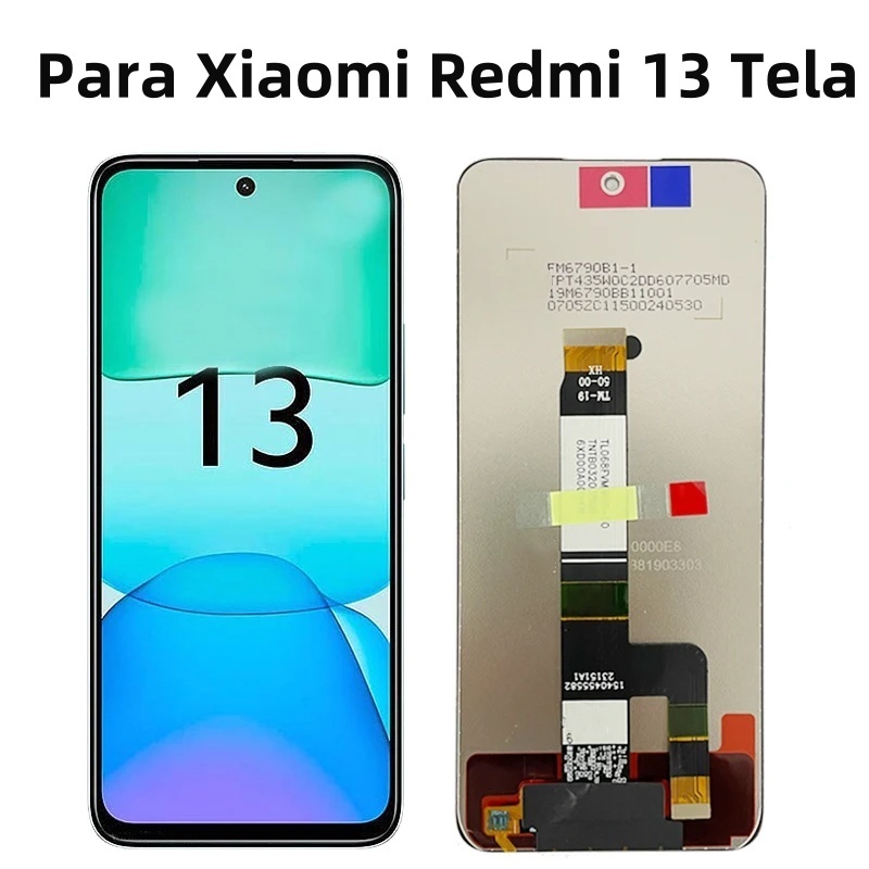 6.79" Premium Incell Display Para Xiaomi Redmi 13 Nova Tela Frontal Touch Lcd 10