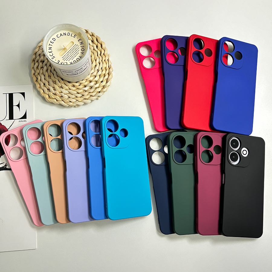 Para Samsung A34 A55 A10S A51 A31 A05 Premium Simples Silicone Resistente ao Impacto Capa de Telefone com Capa de Câ