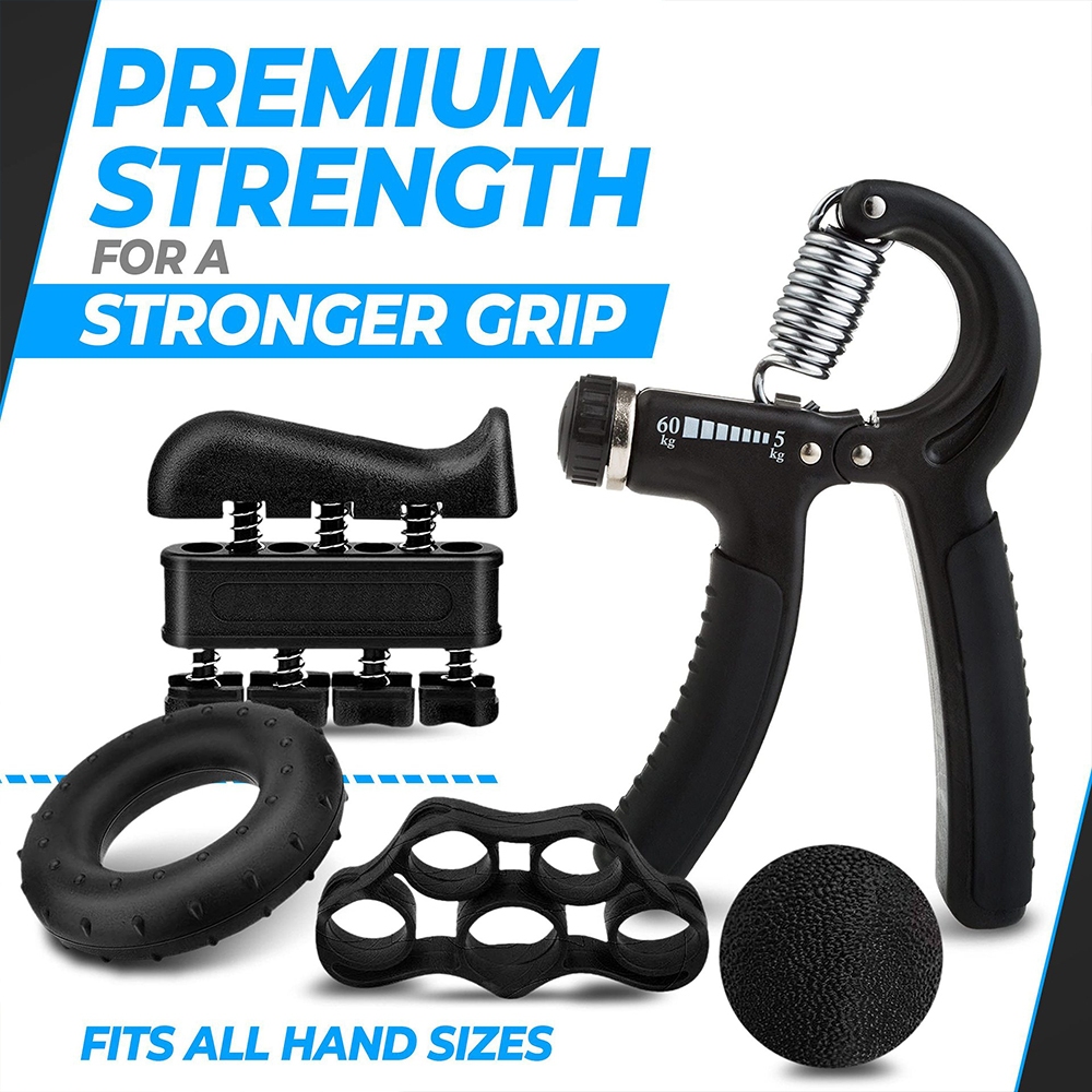 Kit 5 Pçs Hand Grip Aperto Dedos Mãos Punho Fisioterapia fitness em Oferta na Shopee