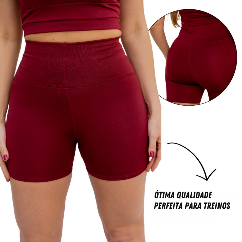 Bermuda Feminina Fitness Para Academia Treinos Corrida Academia Corrida