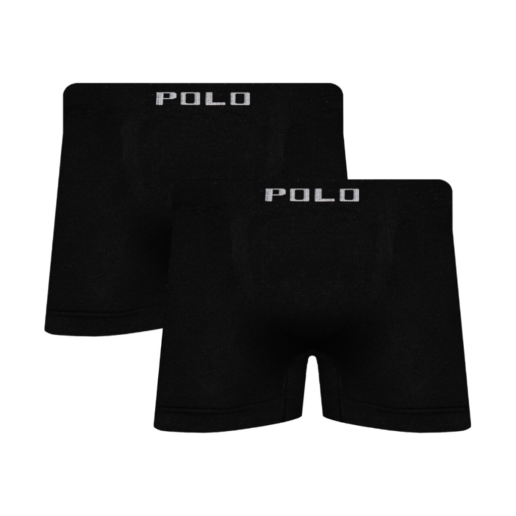 Kit 2 Cuecas Polo Boxer Microfibra Preto - POLO STAR em Oferta na Shopee