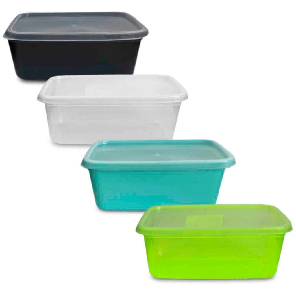 Pote Retangular 2950ml Transparente Organizador Microondas Freezer BPA Free