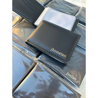 Carteira Masculina Slim Porta Cartão Personalizada Com Nome Em Couro Sintetico em Oferta na Shopee