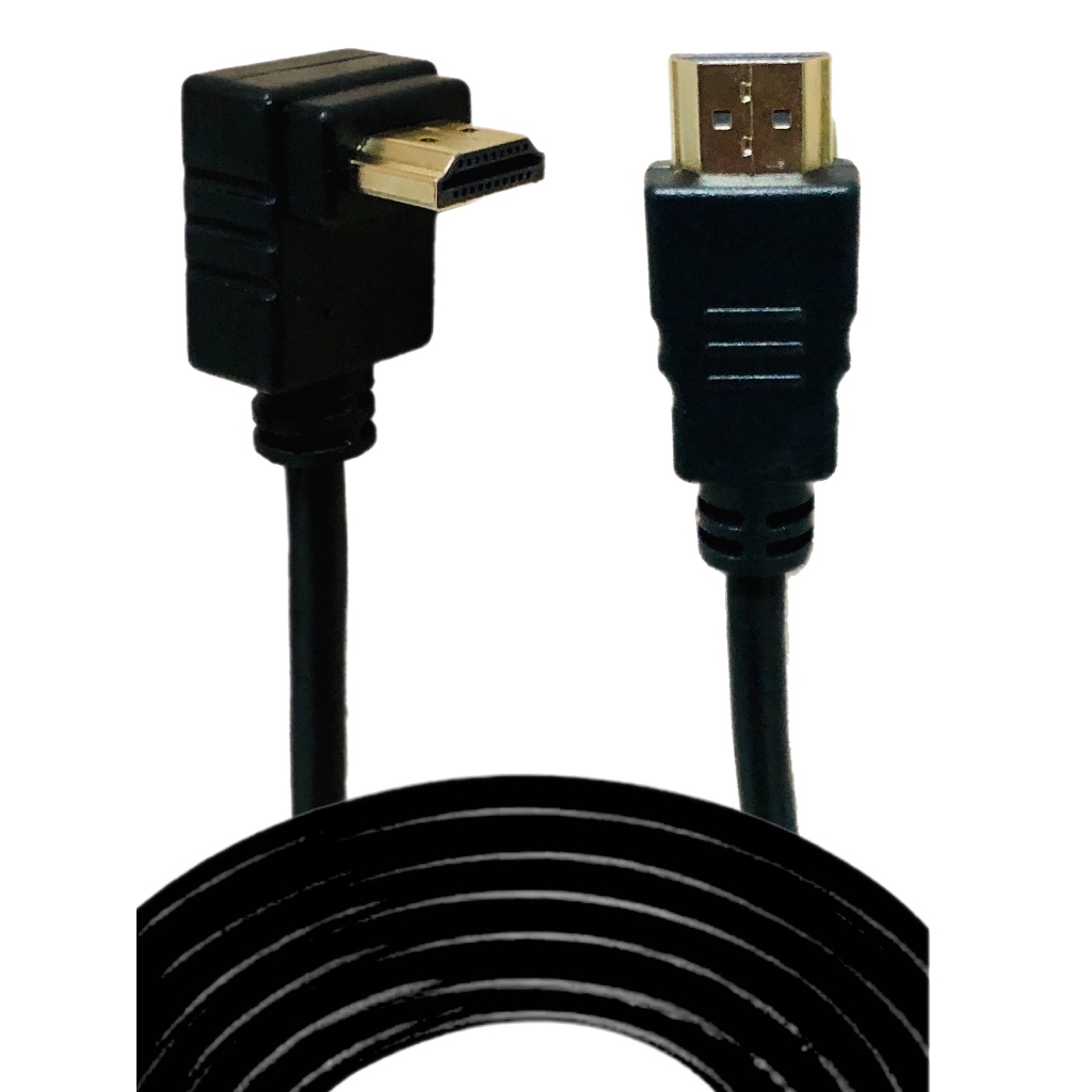 Cabo Hdmi 2.0 4k 3d Ultrahd 19 Pinos Em L 90 Graus 3m
