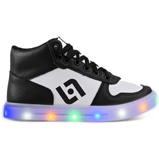 Tenis Infantil De Led Meninos Botinha Escolar Casual Basico em Oferta na Shopee