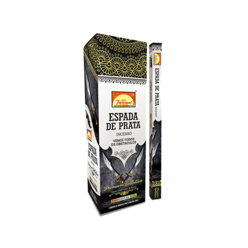 Incenso Espada de Prata Vitória Contra Obstáculos 8 Varetas - 100% Natural