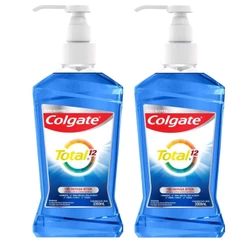 Kit Enxaguante Bucal Colgate Total Clean Mint 2L com 2 unidades