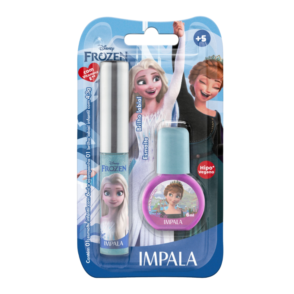 Kit Infantil da Frozen Esmalte e Brilho Labial Impala Crianças Festa Lembrancinha de Aniversario em Oferta na Shopee
