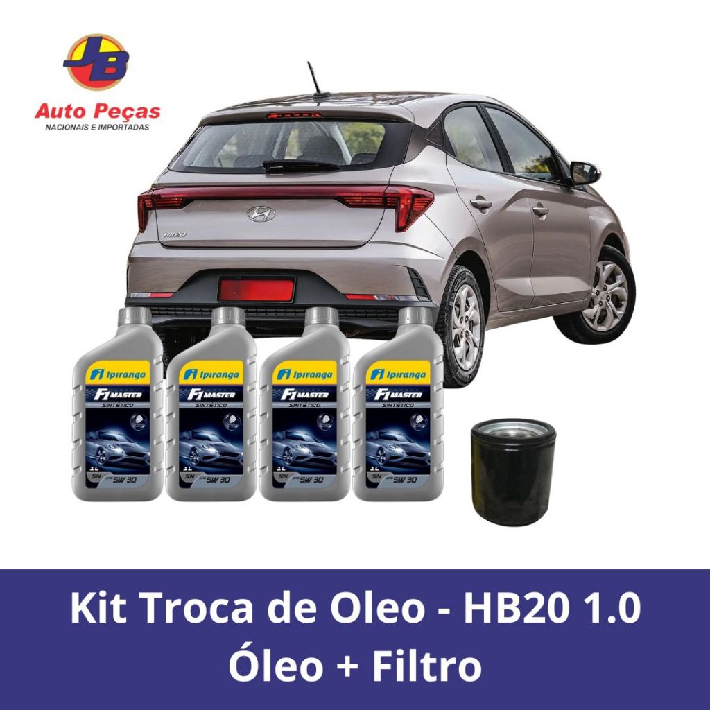 Kit Troca de Óleo HB20 1.0 - 4 Litros de Óleo 5W30 + 1 Filtro de Óleo em Oferta na Shopee