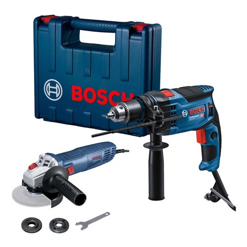Combo Furadeira Bosch Gsb 16 Re E Esmerilhadeira Gws700 110v em Oferta na Shopee