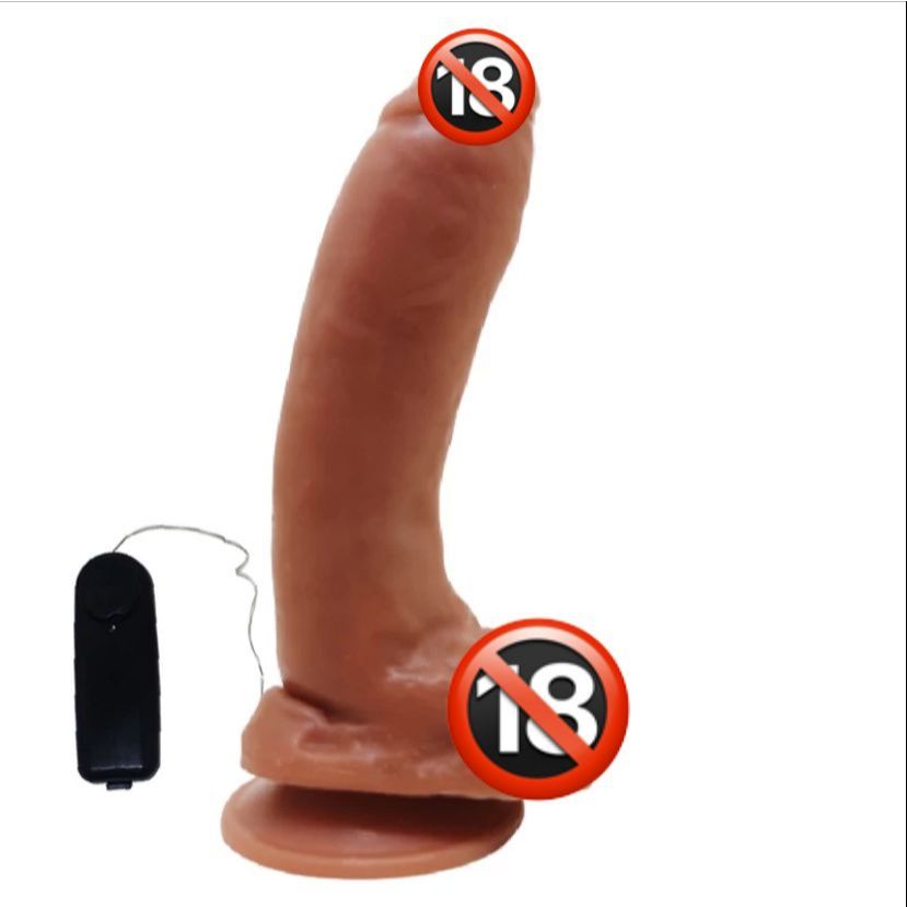 Protese Peniana De Borracha Pele 17cm x 4,0cm Com Vibrador Interno - Sexshop