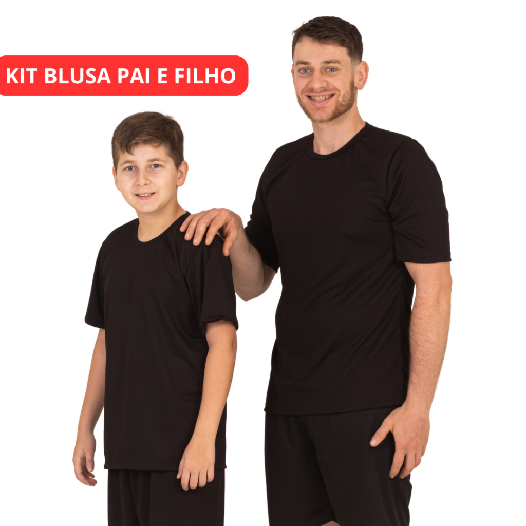 Kit Tal Pai Tal Filho Blusa Dry Fit Esportivo Futebol 23-PEF