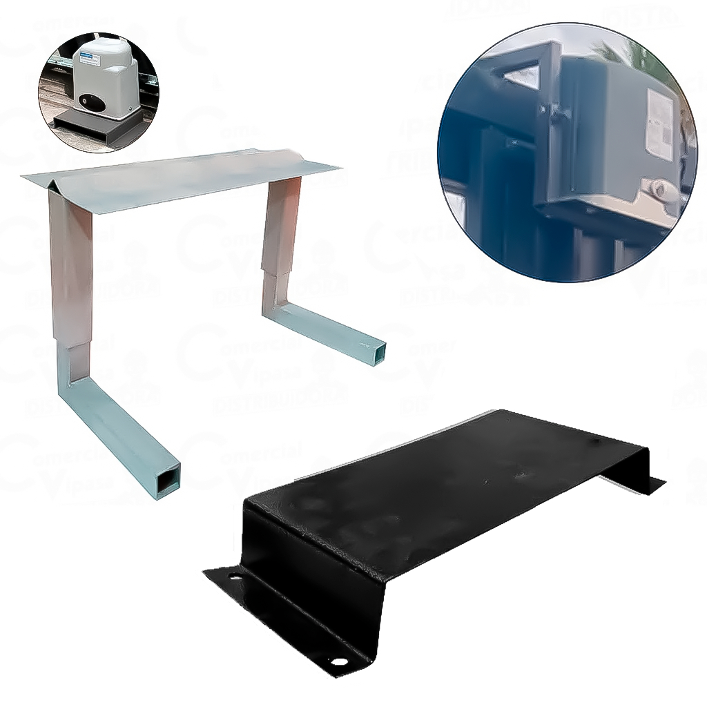 Suporte Base Fixa Motor de Portão Eletrônico Deslizante Aéreo e Fixa Profissional Com Regulagem - Home & Living