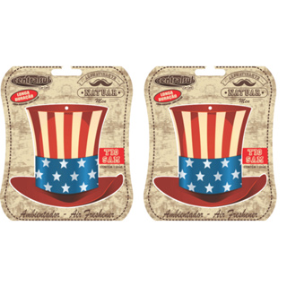 2 Aromatizante Miniatura Tio Sam Centralsul em Oferta na Shopee