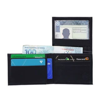 CARTEIRA MASCULINA EM L COURO LEGITIMO PORTA CARTAO ROMORO em Oferta na Shopee