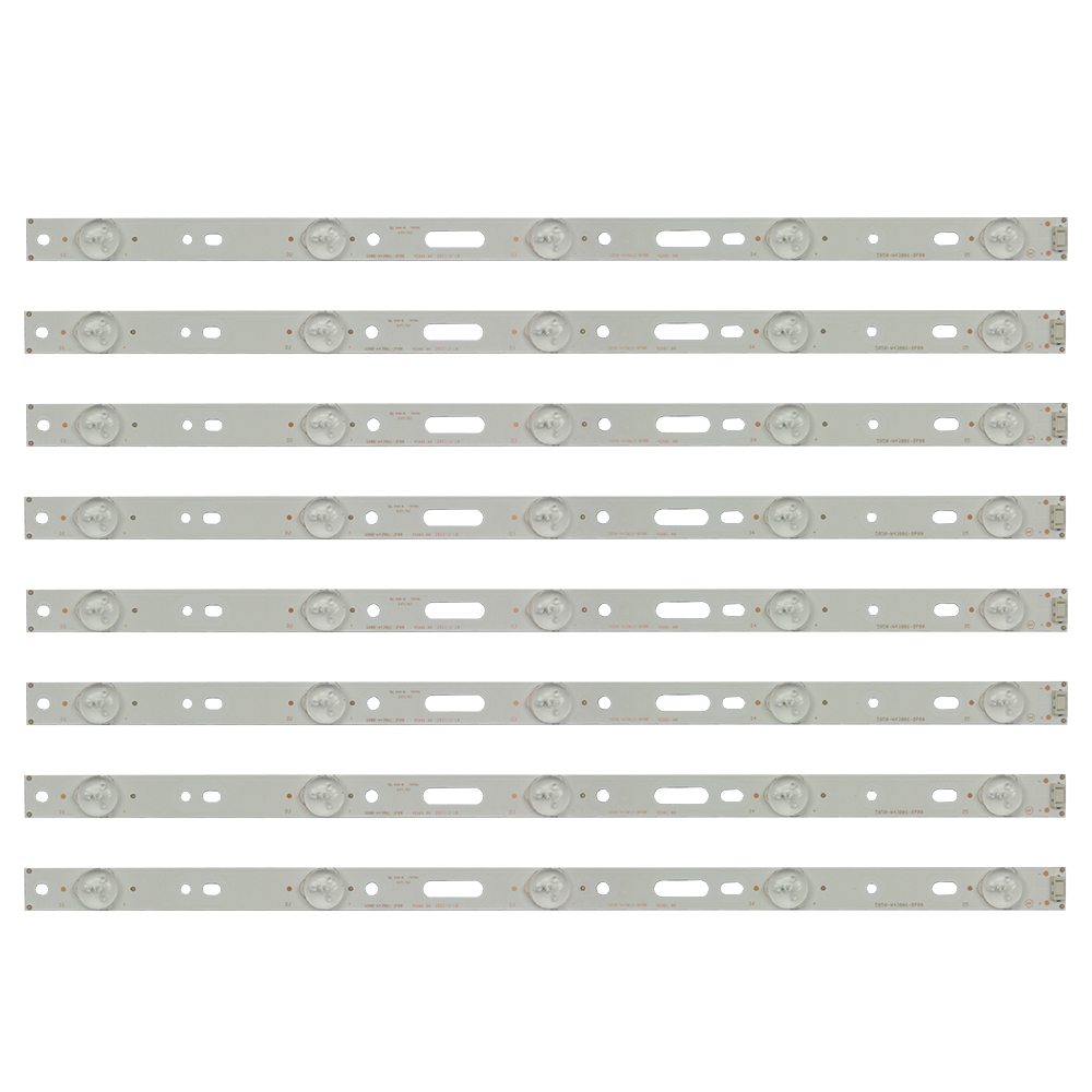 Kit com 8 Barras de Led Compatível c/ Philco PH40N70DG / PH40N70 - 8 Barras Novas com 5 Led's de 3V cada