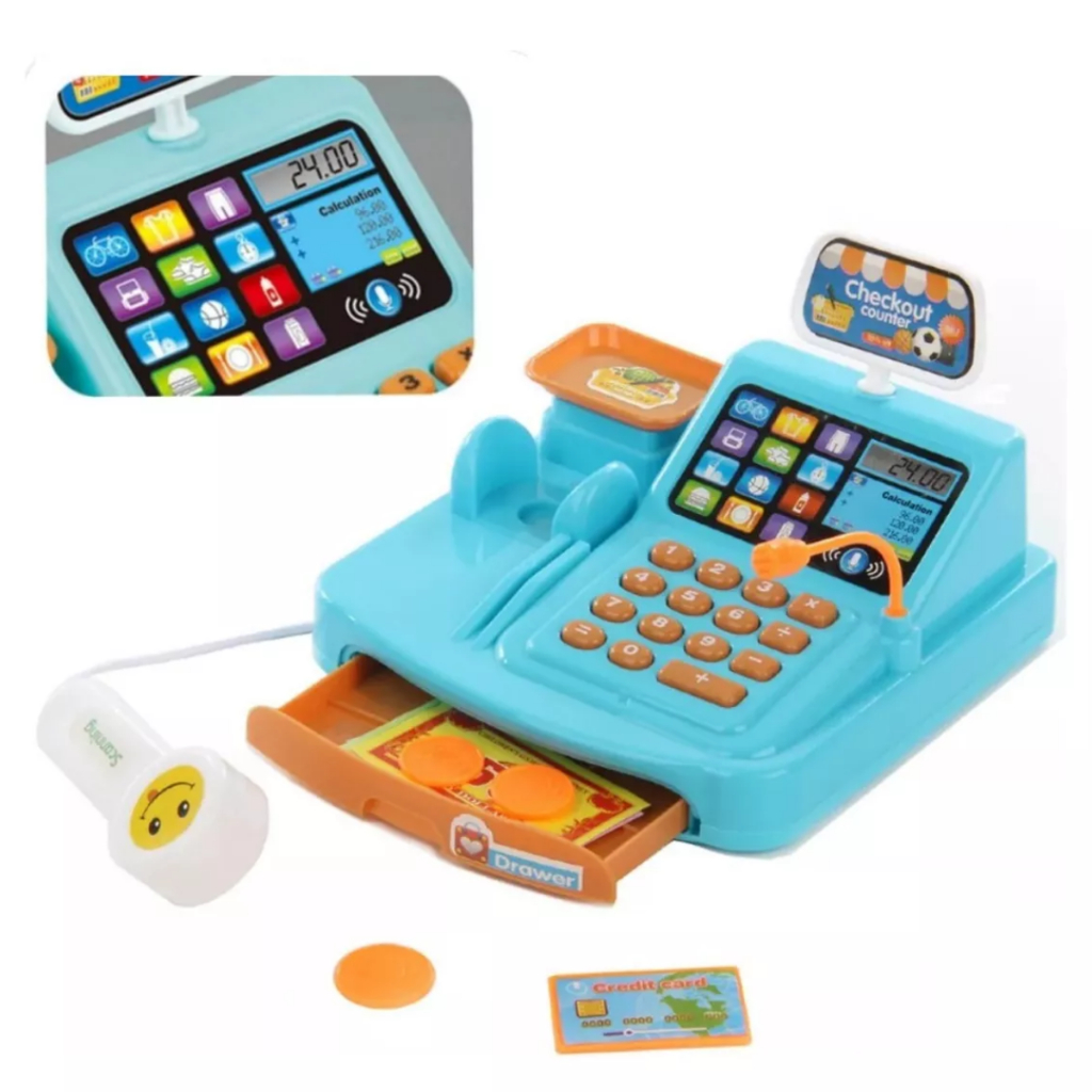 Caixa Registradora Completa Infantil Com Acessórios Luz Som