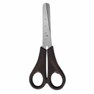 Tesoura Escolar preta Leo & Leo 13cm em Oferta na Shopee